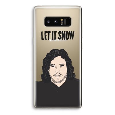 Let It Snow: Samsung Galaxy Note 8 Transparant Hoesje