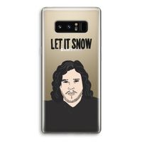 Let It Snow: Samsung Galaxy Note 8 Transparant Hoesje