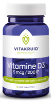 Vitakruid Vitamine D3 5 Mcg Tabletten