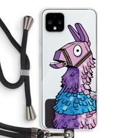 Lama: Pixel 4 XL Transparant Hoesje met koord