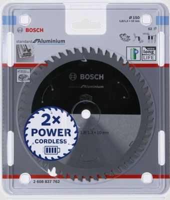 Bosch Accessories Bosch Power Tools 2608837762 Cirkelzaagblad 150 x 10 mm Aantal tanden: 52 1 stuk(s)