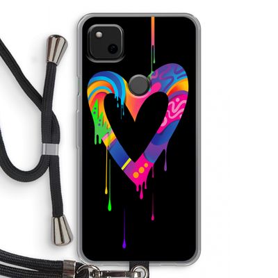 Melts My Heart: Pixel 4a Transparant Hoesje met koord