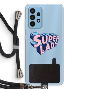 Superlady: Samsung Galaxy A52 Transparant Hoesje met koord