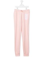 Dkny Kids pantalon de jogging à logo imprimé - Rose