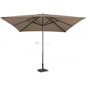 Virgo stokparasol 3x3m taupe