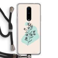 Violets are blue: OnePlus 8 Transparant Hoesje met koord