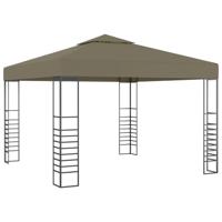 VidaXL Tuinpaviljoen 180 g/m² 3x3 m taupe