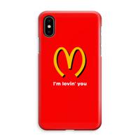 I'm lovin' you: iPhone XS Max Volledig Geprint Hoesje - thumbnail