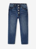 Jeans Mom fit MorphologiK meisjes heupomtrek LARGE jeansblauw - thumbnail