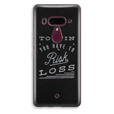 Risk loss: HTC U12+ Transparant Hoesje