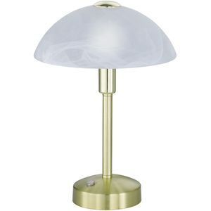 LED Tafellamp - Trion Dontra - 4W - Warm Wit 3000K - Rond - Mat Goud - Aluminium