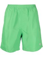 Nanushka short de bain à logo brodé - Vert