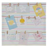 Fotolijstje DKD Home Decor Sunshine Multicolour Canvas Baby 50 x 2 x 50 cm