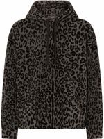 Dolce & Gabbana hoodie à imprimé léopard - Noir