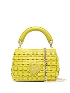 Love Moschino sac cabas à plaque logo - Vert