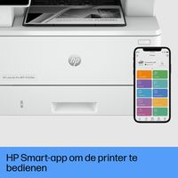 HP LaserJet Pro MFP 4102fdw printer, Zwart-wit, Printer voor Kleine en middelgrote ondernemingen, Printen, kopiëren, scannen, faxen, Draadloos; Geschikt voor Instant Ink; Printen vanaf een telefoon of tablet; Automatische documentinvoer - thumbnail