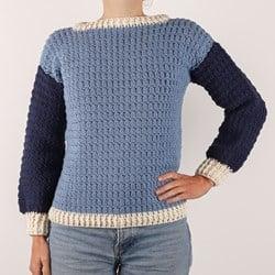 Colorblock Sweater L 061 haakpakket