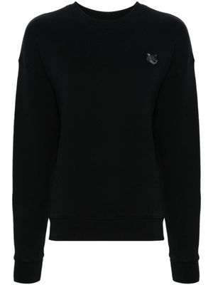 Maison Kitsuné sweat à patch logo - Noir