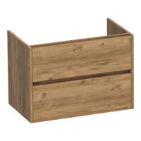 Brauer Adore - Onderkast - 80 cm - met 2 Softclose Lades Greeploos en 1 Sifon Uitsparing - Chateau