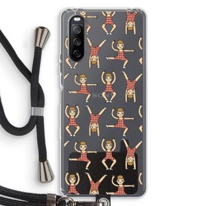 Gymboys: Sony Sony Xperia 10 III Transparant Hoesje met koord