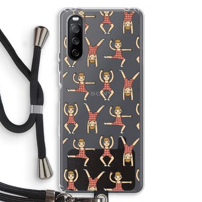 Gymboys: Sony Sony Xperia 10 III Transparant Hoesje met koord