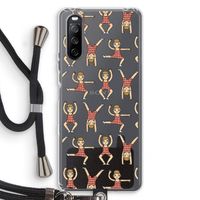 Gymboys: Sony Sony Xperia 10 III Transparant Hoesje met koord