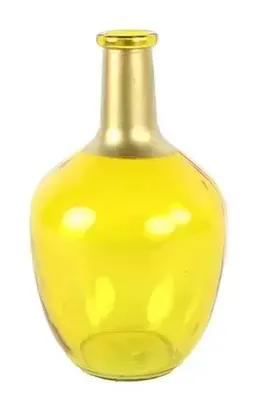 Fles babet glas l18b18h31.5cm amber