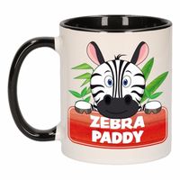Kinder zebra mok / beker Zebra Paddy zwart / wit 300 ml - thumbnail