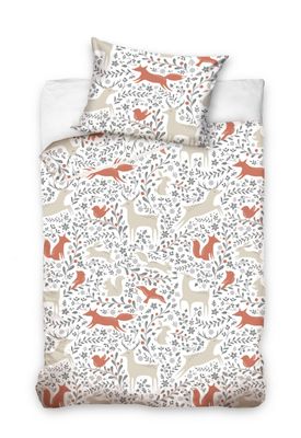 BABY Dekbedovertrek Dieren - 90 x 120 cm - Katoen