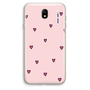 Hartjes: Samsung Galaxy J7 (2017) Transparant Hoesje