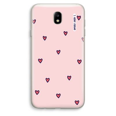 Hartjes: Samsung Galaxy J7 (2017) Transparant Hoesje