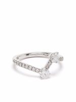 Loyal.e Paris bague Toi + Moi en or blanc 18ct sertie de diamants - Argent