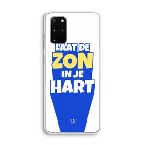 Laat de zon in je hart: Samsung Galaxy S20 Plus Transparant Hoesje