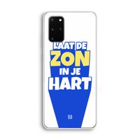 Laat de zon in je hart: Samsung Galaxy S20 Plus Transparant Hoesje