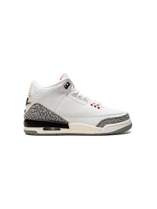 Jordan Kids "baskets Air Jordan 3 Retro ""Fire Red 2022""" - Blanc