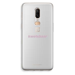 kwetsbaar: OnePlus 6 Transparant Hoesje