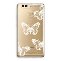 White butterfly: Huawei P9 Transparant Hoesje