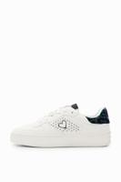 Sneakers met plateauzool en hart - WHITE - 38 - thumbnail