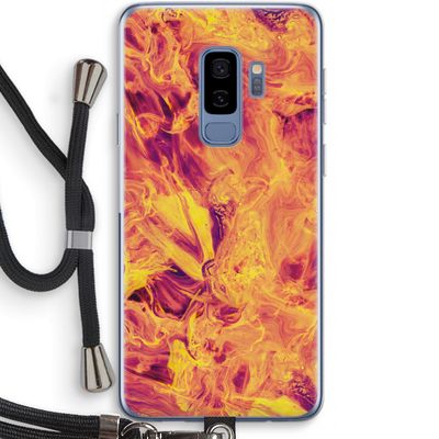 Eternal Fire: Samsung Galaxy S9 Plus Transparant Hoesje met koord