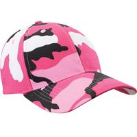 Camouflage pet voor volwassenen roze one size