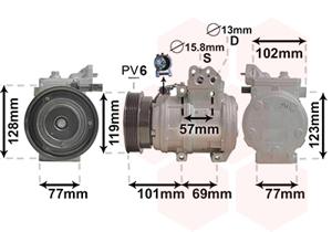 Van Wezel Airco compressor 8300K146