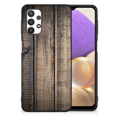Samsung Galaxy A32 5G Houten Print Telefoonhoesje Steigerhout