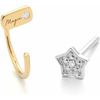 Dames oorbellen Secrecy Sterling zilver 1,5 cm