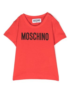 Moschino Kids t-shirt à logo imprimé - Rouge Moschino Kids t-shirt à logo imprimé - Rouge