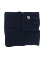 Stone Island Junior écharpe en maille nervurée - Bleu