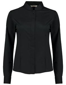 Bargear K740 Women`s Tailored Fit Bar Shirt Mandarin Collar Long Sleeve