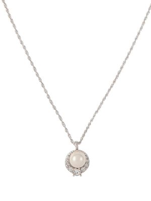 Nina Ricci collier à pendentif serti de perles (années 1990) - Argent