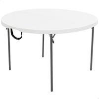 Vouwtafel Lifetime Wit 122 x 73,5 x 122 cm Staal Plastic - thumbnail