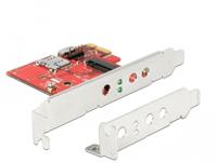 DeLOCK PCI Express Card naar 1 x internal M.2 Key B + Micro SIM slot - Low Profile Form Factor adapter - thumbnail
