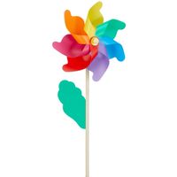 Windmolen tuin/strand - Speelgoed - Multi kleuren - 75 cm - thumbnail